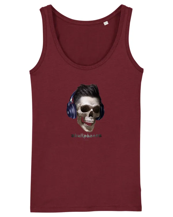 Craniu cu casti - skullphones 13 Burgundy