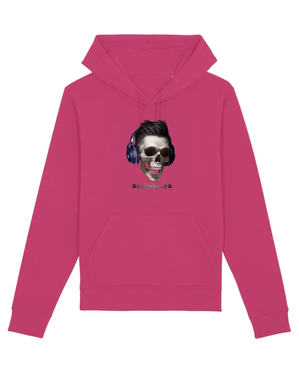Craniu cu casti - skullphones 13 Raspberry