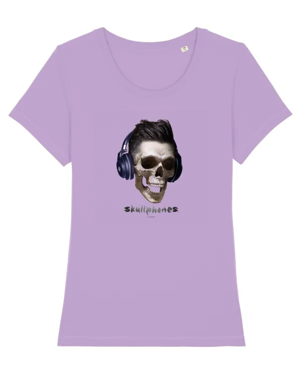 Craniu cu casti - skullphones 13 Lavender Dawn