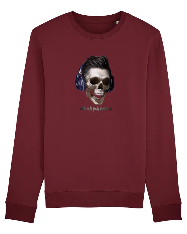 Craniu cu casti - skullphones 13 Burgundy