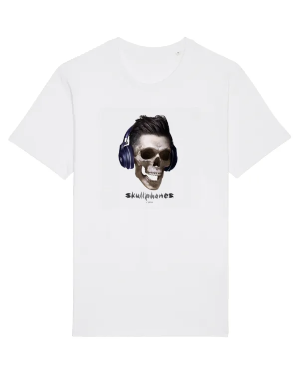 Craniu cu casti - skullphones 13 White