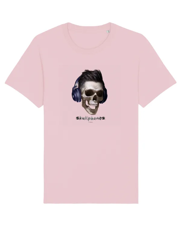 Craniu cu casti - skullphones 13 Cotton Pink