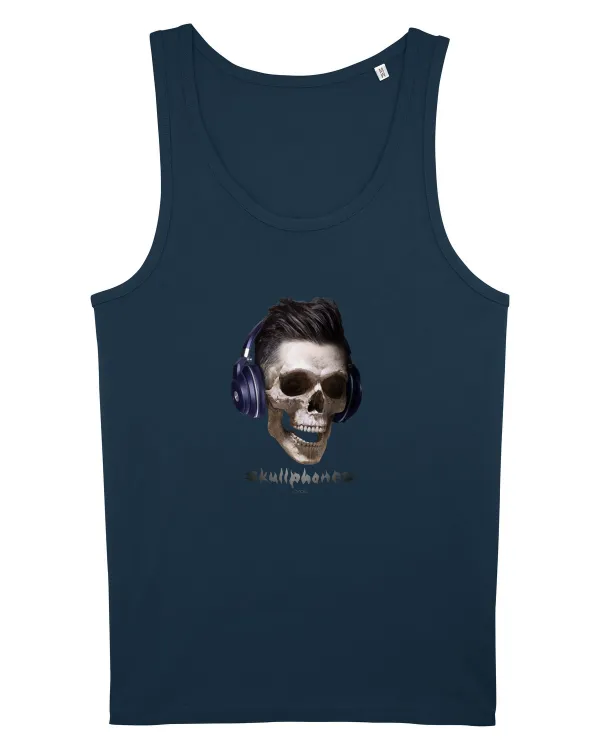 Craniu cu casti - skullphones 13 Navy
