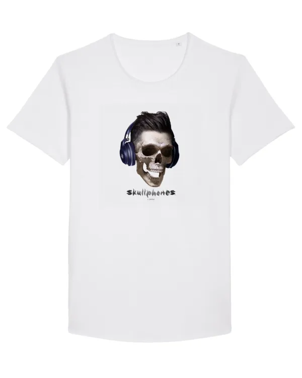 Craniu cu casti - skullphones 13 White