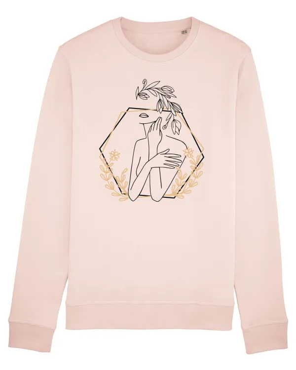Bluză mânecă lungă Unisex Rise Candy Pink