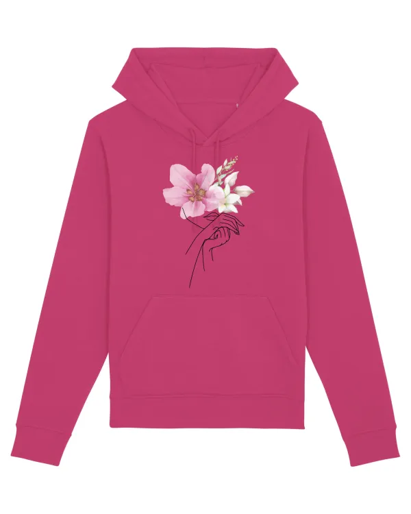 Pink Floral Hands Raspberry