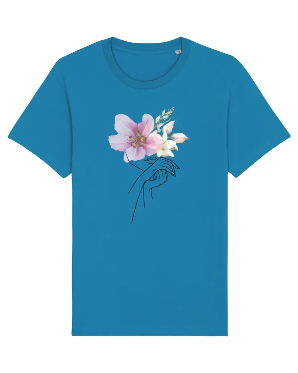 Pink Floral Hands Azur