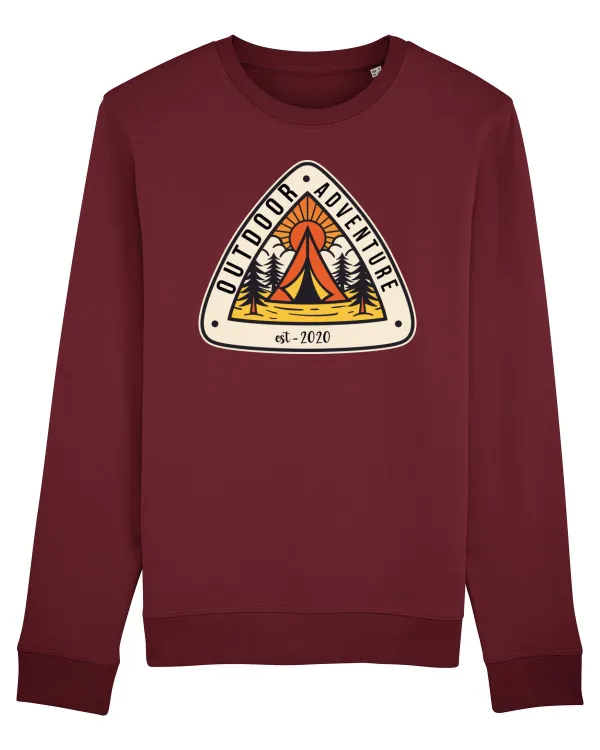 Bluză mânecă lungă Unisex Rise Burgundy