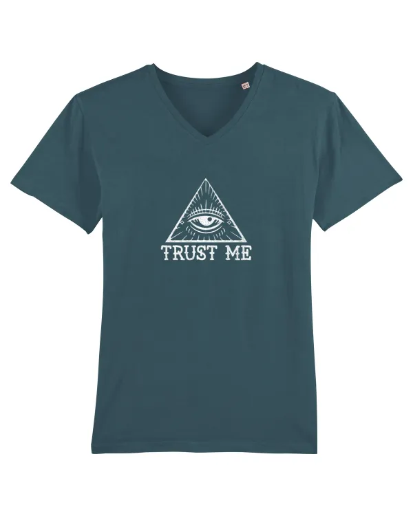 Trust me Tricou mânecă scurtă guler V Bărbat Presenter