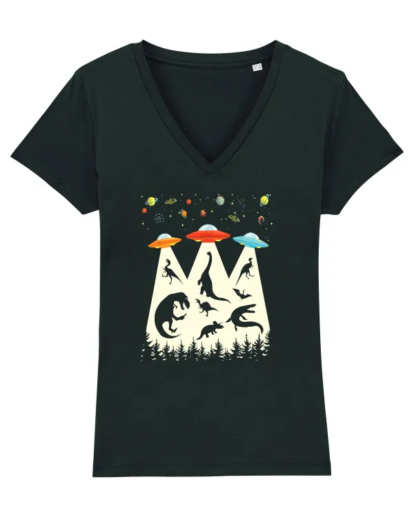 Alien Dinosaur Abduction  Black