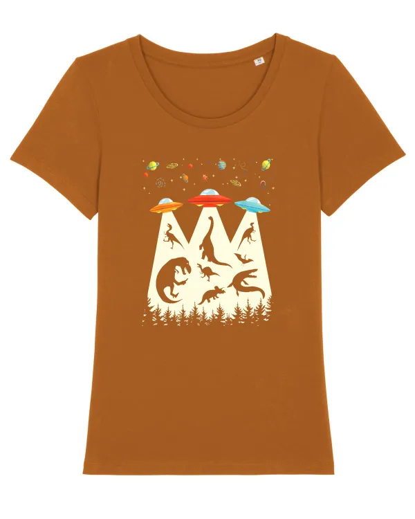 Alien Dinosaur Abduction  Roasted Orange