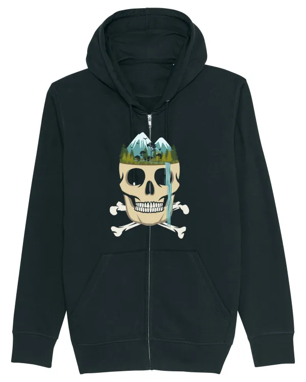 Skull Waterfall Black