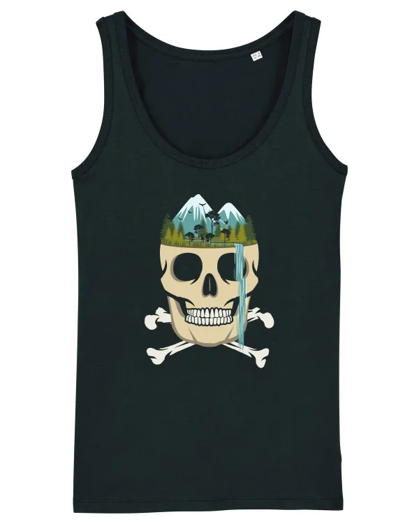 Skull Waterfall Black
