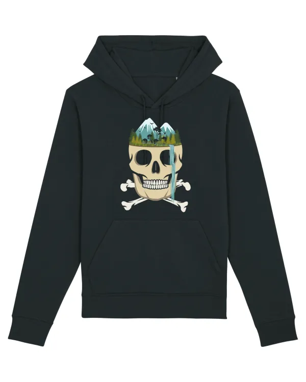 Skull Waterfall Black