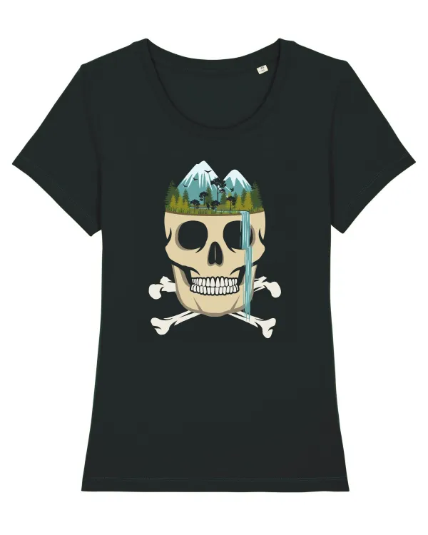 Skull Waterfall Black
