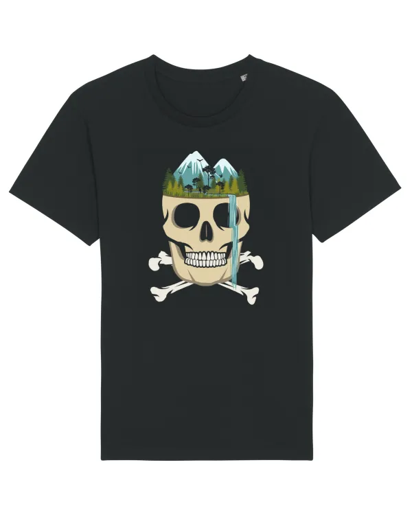 Skull Waterfall Black