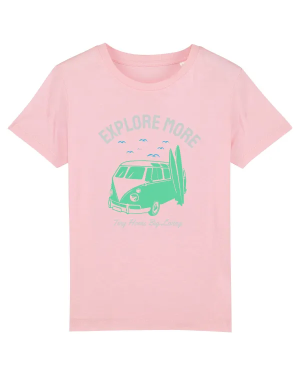Tiny Home Big Living Beach Surf Cotton Pink