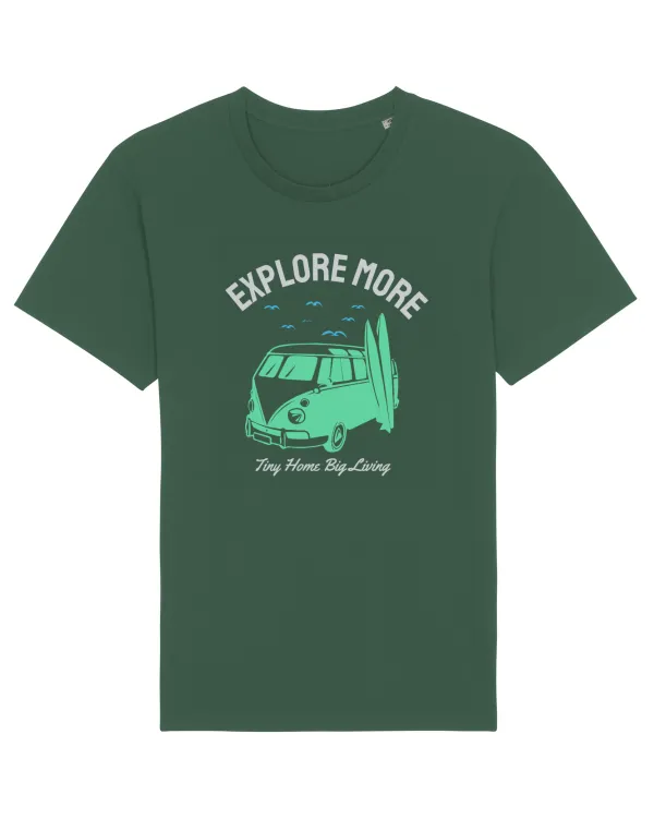 Tiny Home Big Living Beach Surf Bottle Green