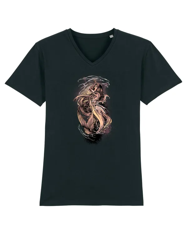 Mermaid Soul Tricou mânecă scurtă guler V Bărbat Presenter