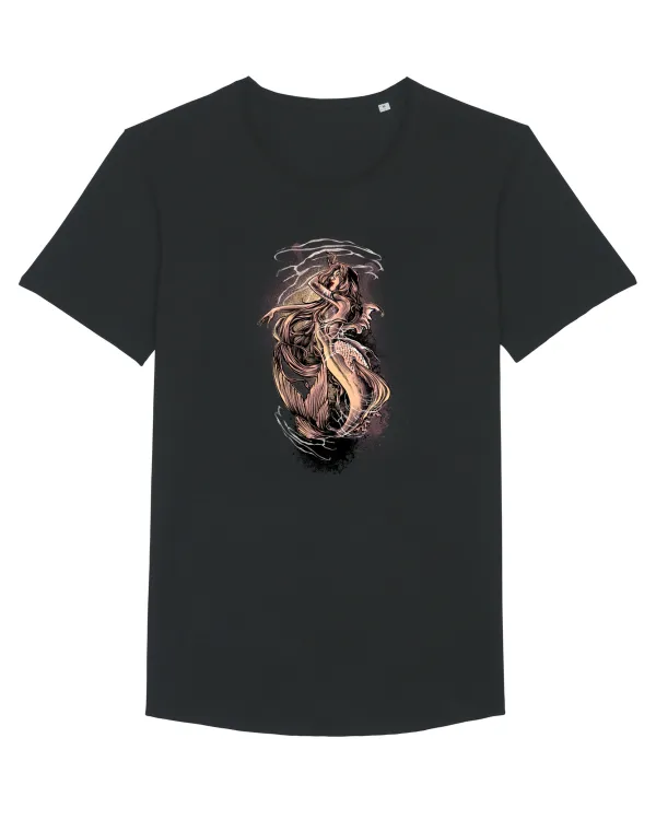 Mermaid Soul Tricou mânecă scurtă guler larg Bărbat Skater