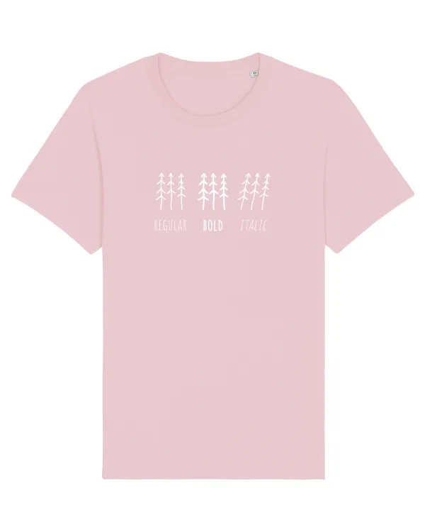 Tricou mânecă scurtă Unisex Rocker Cotton Pink