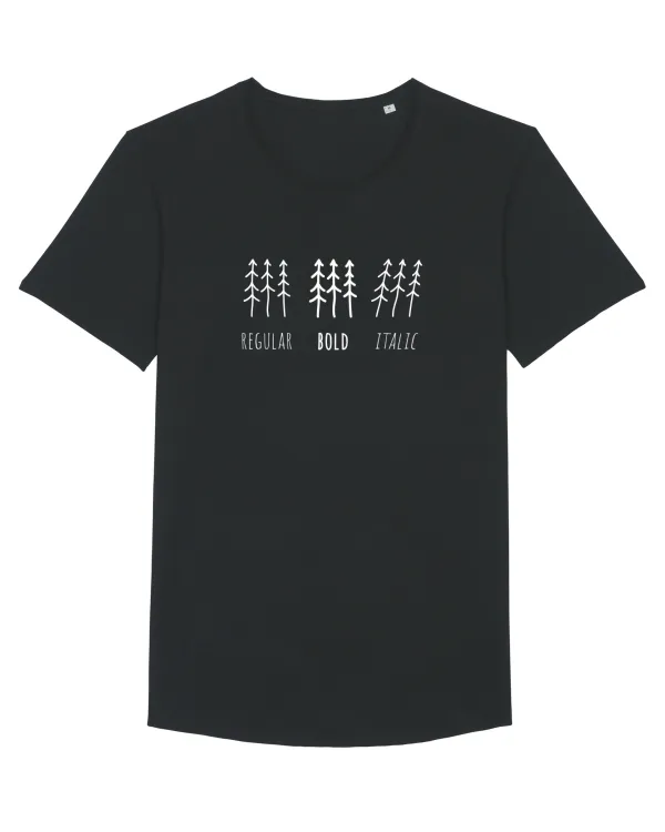 Know Your Forests - Regular Bold Italic Tricou mânecă scurtă guler larg Bărbat Skater