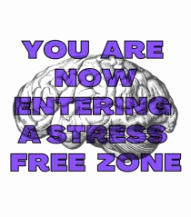 YOU ARE NOW ENTERING A STRESS FREE ZONE