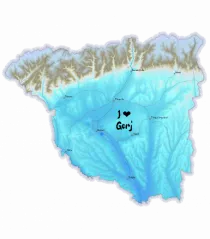 Gorj County Map