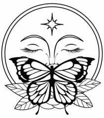 Mystycal Butterfly Full Moon