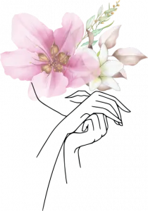 Pink Floral Hands
