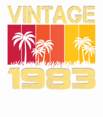 Vintage 1983 - sunny palm trees